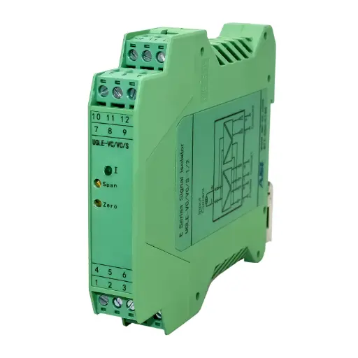 [ASI451124] 4-20mA Signal Splitter | 1 Input, 2 Isolated Outputs | 24V DC Powered | High Accuracy & Fast Response | DIN Rail Mount | ASI451124