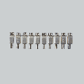 [ASIFBRNI105N] 10 Position Terminal Block Jumper, 5 mm spacing, screw-in type