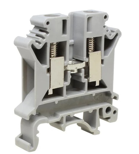 [ASIUK6N] Feed Through Terminal Block | 50A 600V | 24-10 AWG | DIN Rail Mount | Screw Terminal | 8.2mm Wide | UL Recognized | UKJ-6N