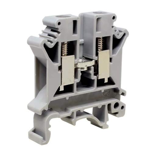 [ASIUK6N] Feed Through Terminal Block | 50A 600V | 24-10 AWG | DIN Rail Mount | Screw Terminal | 8.2mm Wide | UL Recognized | UKJ-6N