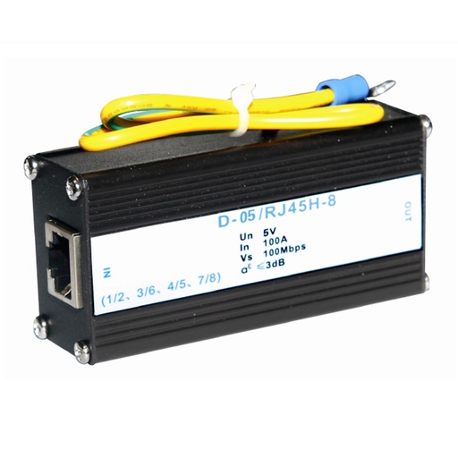 [ASID-05-RJ45H-8] 5 Volt Cat5 Surge Protector, RJ45 Surge Protector, Network Surge Protector RJ45, 5Vdc Nominal Voltage, ASID-05-RJ45H-8