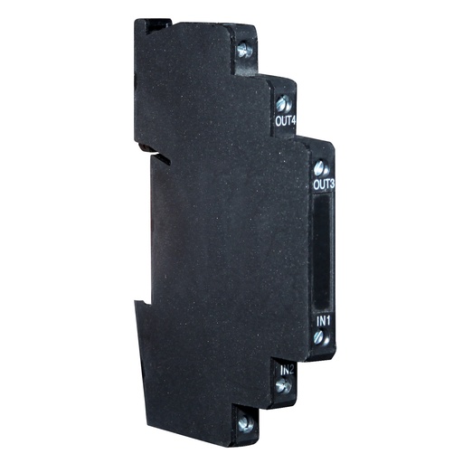 [ASIDM12-S2] ASIDM12-S2  DIN Rail Mount MODBUS Surge Protector for Measuring & Control Devices | 2-Single Wire Line | 3-Stage Protection Circuit | 5kA SCCR | 12V DC | 6.2mm Width | UL 497B