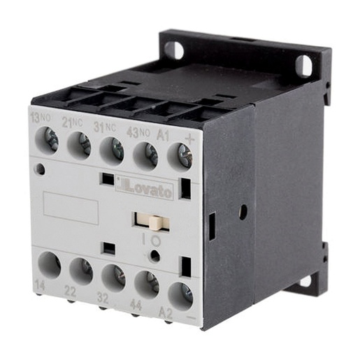 [11BG0022A12060] 2 NO 2 NC IEC Type Control Relay, 10A, 120Vac, DIN or Panel Mount