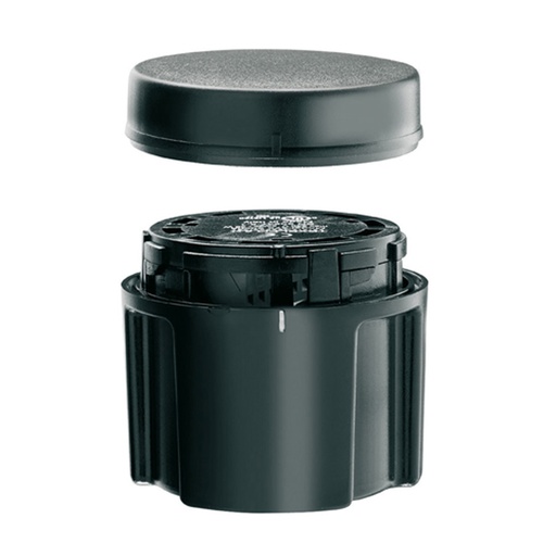 [8LT7CP01] CONNECTION MODULE complete w/Cover, For plastic tubes, black color, bottom entry