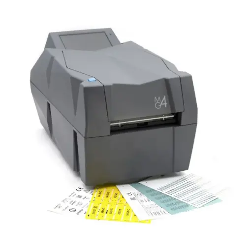 [990823.MG4] MG4A Industrial Thermal Transfer Printer | High-Resolution 300-600 DPI Label & Marker Printer | Ethernet & WiFi Connectivity | Print Custom Industrial Labels and Tags