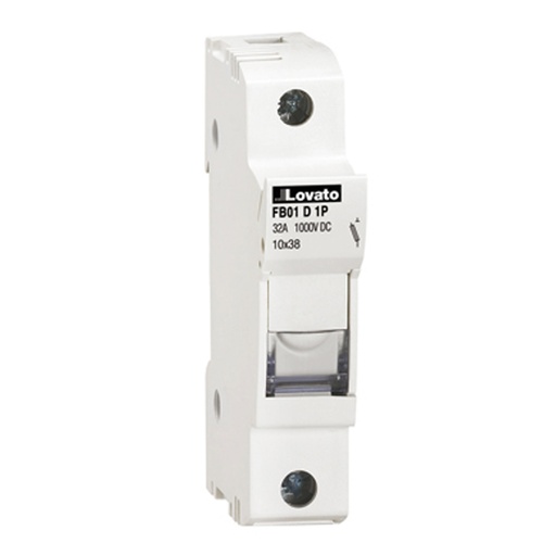 [AFB01D1P] Solar Fuse Holder, 1 Pole, 30A, 1000Vdc, DIN Rail Mount