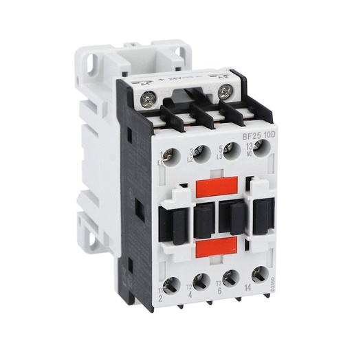 [BF2510D024] 3 Pole Contactor, 25 Amp, 24 Vdc Coil, UL 60947-1, UL508, 1 NO Contact