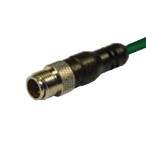 [12MA8C3Z] M12 90 Degree Male 8-Pole Single Ended Cordset, 3 Meter PUR Cable