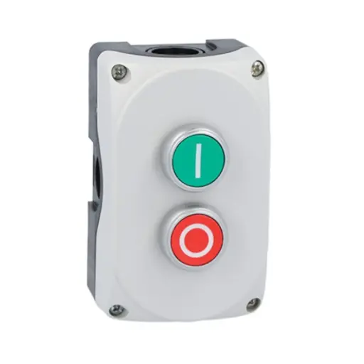 [GCSP-2H-105] ASI GCSP-2H-105 | 2-Button Control Station | IP66 Enclosure | Green Start & Red Stop | 1 NO + 1 NC | Industrial Remote Operator