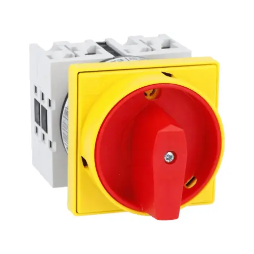 [GX3210U25] Rotary Cam Switch, ON-OFF,  32 Amp, 3 Pole, ON/OFF Switch, Front Panel Mount, With Face Plate And Handle, GX3210U25