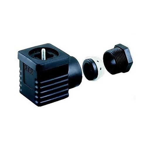 [G1-NU2-000] 18mm DIN type Solenoid Valve Cable connector without components; PG9 / PG11 gland; 3 Pole; 10Amp at 110-120 V AC/12-24 V DC; 16 AWG; DIN