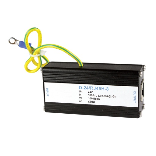 [ASID-24-RJ45H-8] 24V Cat5 Surge Protector, RJ45 Network Surge Protector, 24V Nominal Voltage, ASID-24-RJ45H-8