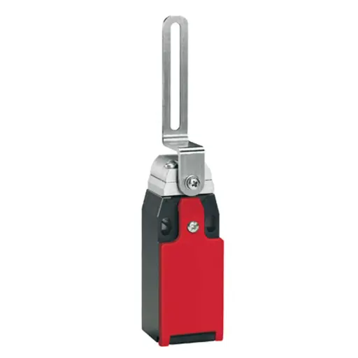 [KBQ1L12N] Slotted lever safety interlock switch, Slow break, 1 N.O.+2 N.C. Contacts