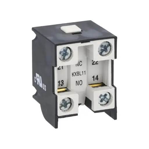 [KXBA11] Limit Switch Auxiliary contact block, Slow Break, Make before break, 1 N.O.+1 N.C.