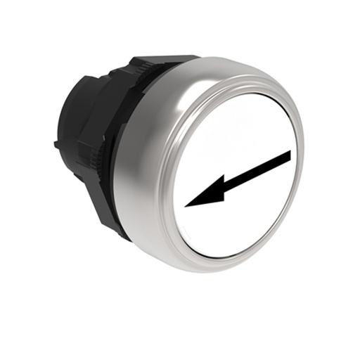 [LPCB1148] 22mm White Momentary Push Button LEFT or RIGHT Indication Arrow, Flush