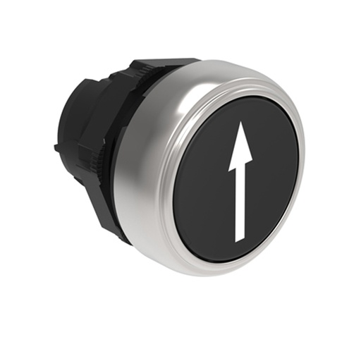 [LPCB1152] 22mm Momentary Push Button UP or DOWN Indication Arrow, Black, Flush