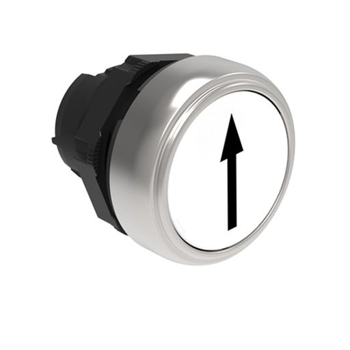 [LPCB1158] 22mm Momentary Push Button UP or DOWN Indication Arrow,White, Flush