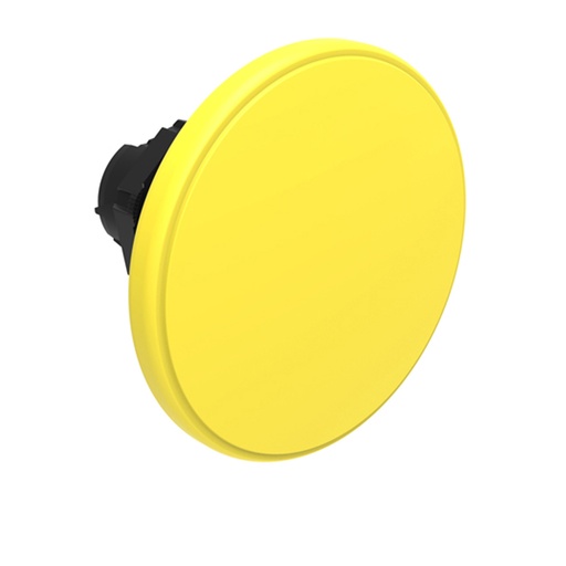 [LPCB6165] Yellow Plastic Mushroom Push Button, Momentary, 60mm Head, 22mm Base