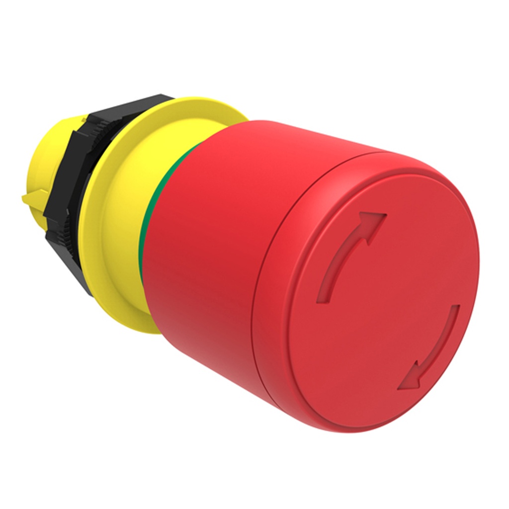 Mushroom head pushbutton actuator Ø22mm Platinum series c ...