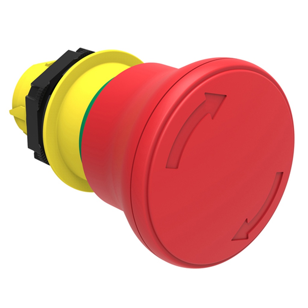 Stop Button, Latch/Maintained Turn to Release, 40mm Red Mushroom Head ...
