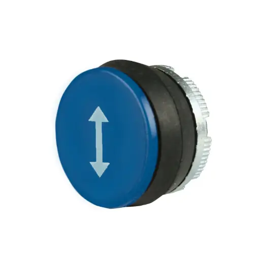[PL005156] 22mm Solid Blue ENABLE Push Button | Compatible with P02, P03, PL, PLB & TLP Series Pendant Stations