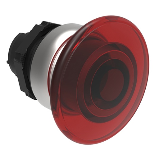 [LPCBL6144] Red Illuminated 40mm Mushroom Push Button, Momentary, 22mm