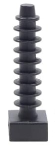 [ASI006] Black Cable Tie Masonry Screw Mounts | Knock-In Wall Plug Base for Up to 9mm Zip Ties | Ideal for Cable Management in Masonry, Brick, and Concrete