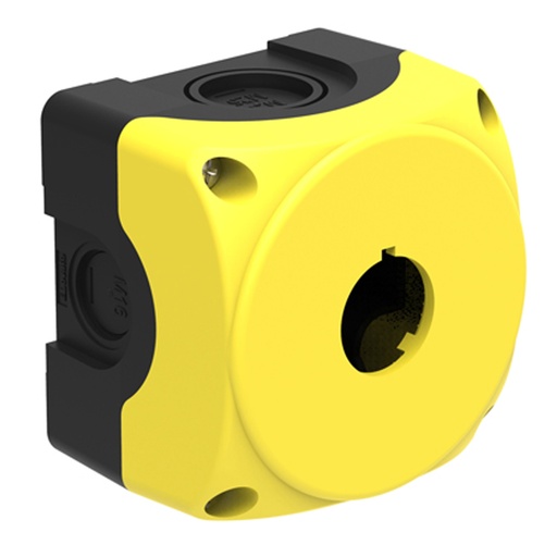 [EWS1C13AA] Control Station Enclosure Polycarbonate, Yellow, 22mm, 1 Hole, IP69K