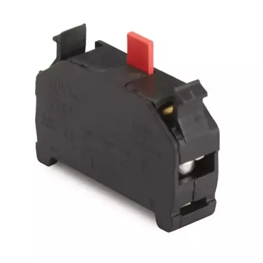 [EC2C] Contact Block | 1NC Red | Spring Terminal | 10A 250V AC | UL508 | ASI EC2C