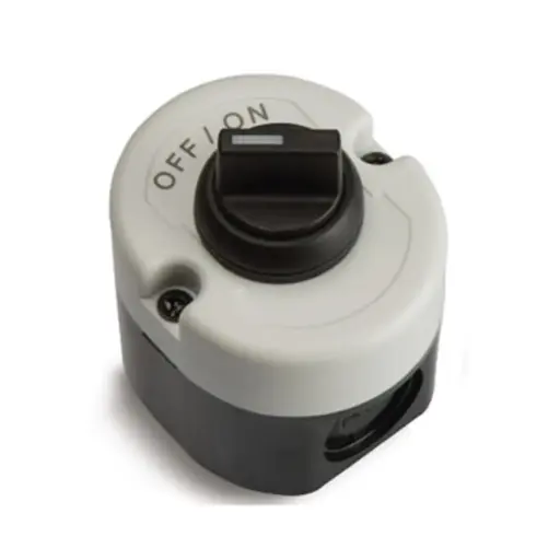 [EP1FAF08] Two Position Switch | On/Off | Grey and Black NEMA 4 Enclosure | Vertical Knockout | 1NO Contact