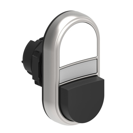 [ASIE24PDRL1AABS] Illuminated ON OFF Switch-Momentary-22mm-Flush-White-Extended-Black