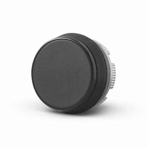 [PL005105] 22mm BLACK Push Button with White "D" | Compatible with P02, P03, PL, PLB & TLP Series Pendant Stations