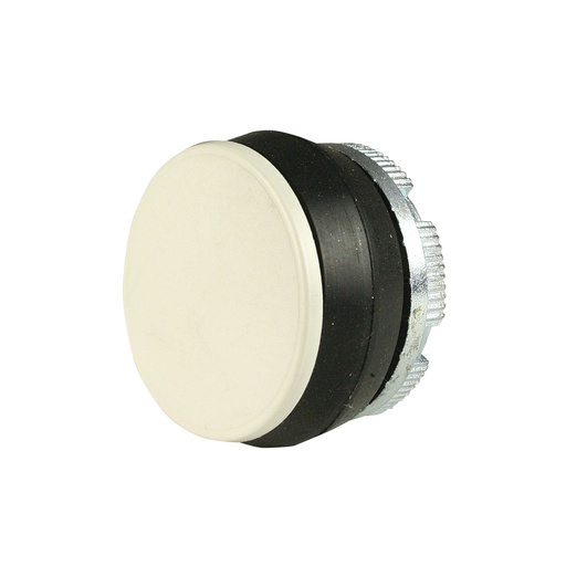[PL005104] 22mm Solid WHITE Push Button with Gray "U" | Compatible with P02, P03, PL, PLB & TLP Series Pendant Stations