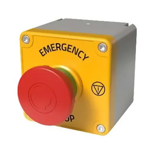 [ASI080TU0707-6GF12] Emergency Stop Push Button Station with Red 40mm Turn-to-Release Estop