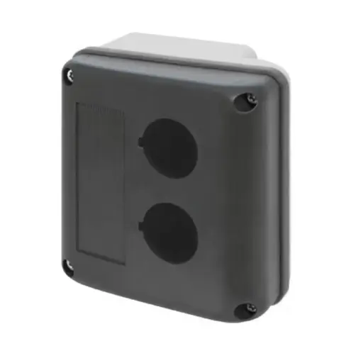 [ASI080EU90-P2] Push-button enclosure 90x90, 2 holes Ø 22