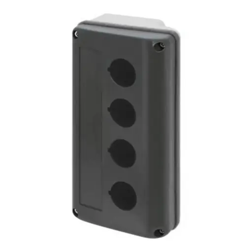 [ASI080EU160-P4] Push-button enclosure 90x160, 4 holes Ø 22 