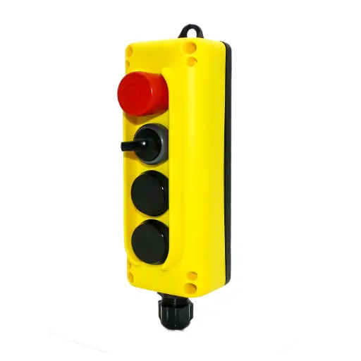 [CPSBA25-100] Custom Pendant Station - 4 Button | TLP4K | 2x PL005036 | 1x PSMB8T0GL | 1x PL013002 | 7xNO, 2xNC