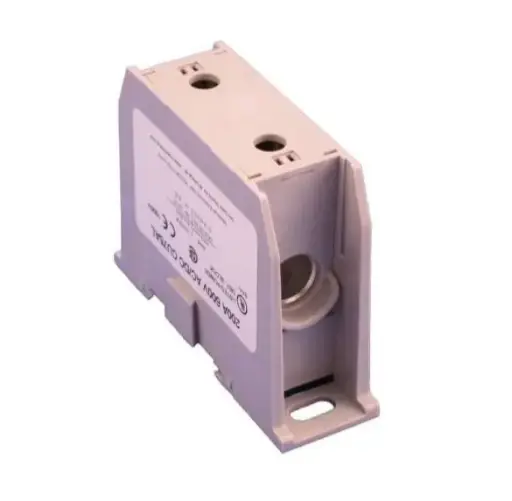 [EPBAD42] Marathon Special Products Power Distribution Blocks, EPB Series Marathon-Special-Products Splicer Block, 1-P, 200A, (DIN RAIL MOUNT)