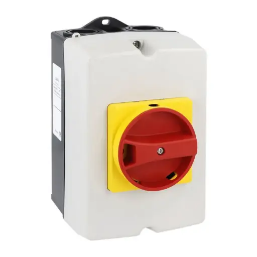 [ASI101-32AUL] Enclosed Rotary Disconnect Switch, 32 Amp, 3 Pole 30A Enclosed Motor Disconnect Switch, NEMA 4X, UL/CSA, ASI101-32AUL