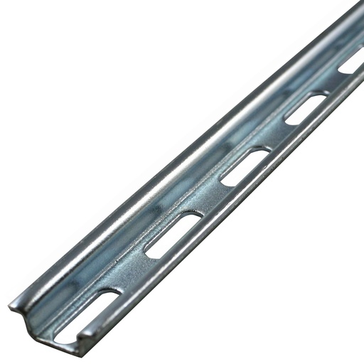 [PR010-0200] ASI DIN Rail | 15mm x 5.5mm | Slotted | 200mm (8.00") Cut to Length | Standard 15mm Mounting | Durable Steel | Industrial Control Panel Rail | Mixed Ends | Pack of 5