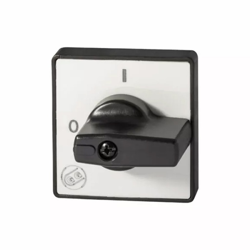 [001-0015] ASI 001-0015 On-Off Cam Switch Handle, Black Knob & Gray Plate, IP65, for P012/P016/P020 Series No PLATE MARKINGS