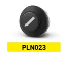 [PLN023] 22mm Momentary Soft Touch Push Button | BLACK with White Down Right 45° Arrow Symbol | Compatible with P02, P03, PL, PLB and TLP Series Pendant Stations