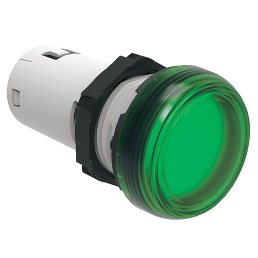 [LPMLE3] 110 Volt LED Panel Light, Green, 22mm Mounting, cULus, LPMLE3