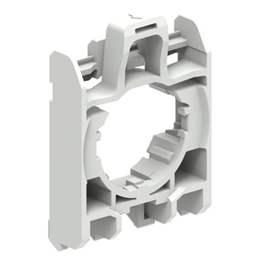 4Pcs White Emergency Stop Rail Mounting Brackets – For 22mm Push Button Switches & Potentiometers, DIN Rail Adapters For Industrial & Home Use