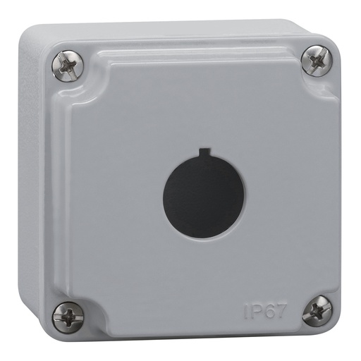 [LPZM1A8] Metal Push Button Enclosure, Push Button Switch Enclosure With 1 Position, Gray Cover, 22mm Hole, Waterproof  IP67, Nema 4X