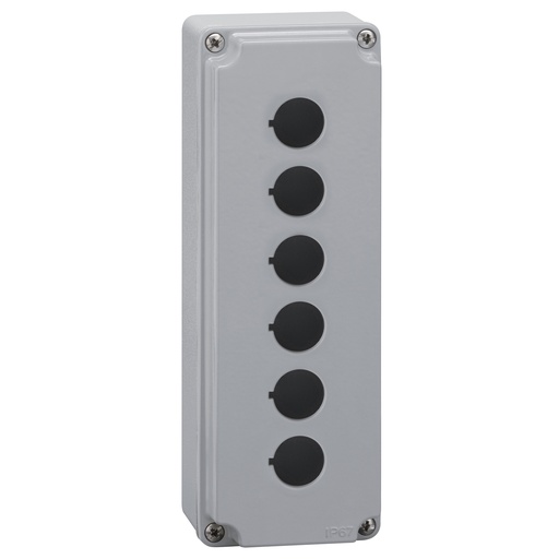 [LPZM6A8] Metal Control Station Enclosure, 6 Holes, 22mm, IP67, 4X, Waterproof