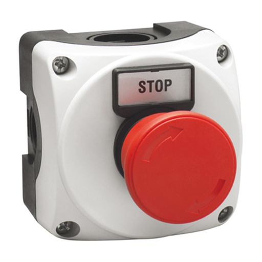 [LPZP1B801] STOP Control Station 40mm Red Push Button Pull to Release LPZP1B801