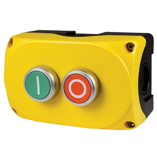 [YCSP-2H-102] On Off Push Button Control Station, Red and Green Momentary Switches Equipped With 1NO and 1NC Contact
